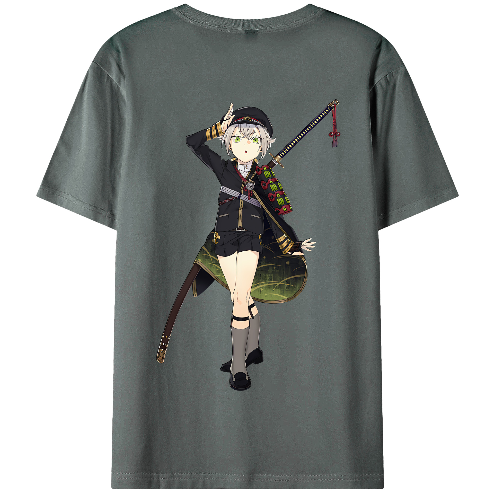 （画像用） 刀剣乱舞 Touken Ranbu 綿100％半袖Tシャツ（背面プリント）